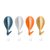 有乐创意8个装热气球挂钩家用免钉浴室厨房多色挂钩多功能挂钩(4个装（403）)第5张高清大图