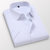 传奇保罗男士加肥长袖白衬衫商务休闲正装职业工装衬衣夏季男短袖（S-5XL）DCZ2618A(白色 XXL)第2张高清大图