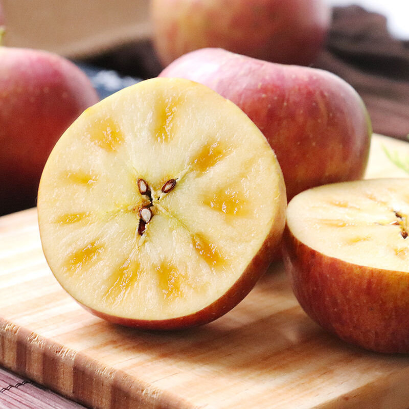 四川大凉山盐源糖心苹果丑苹果5斤装7080mm口感香脆味道鲜美老少皆宜