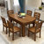 忆斧至家 中式 餐桌 实木圆形餐桌椅组合小户型饭桌餐厅家具(1.3m单桌)第3张高清大图