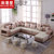 浪漫星 沙发 简约现代中小户型客厅家具沙发 布艺沙发8060(四件套-赠四布凳)第4张高清大图