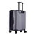 铝框行李箱小窄框拉杆箱万向轮学生旅行箱（3件/套）(黑色 24寸)第3张高清大图