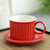 欧式咖啡杯套装陶瓷碟套装时尚高颜值设计英式下午茶套裝花茶杯(罗马柱咖啡杯-黄)第8张高清大图