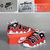 Nike 耐克经典款皮蓬复刻大Air篮球鞋男气垫运动鞋女黑红色(桔色 37)第5张高清大图