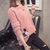 女式时尚针织毛衣9487(粉红色 均码)第4张高清大图