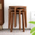 SKYMI竹子新中式家用凳子餐厅凳梳妆凳可叠放竹板凳矮凳子换鞋凳(茶色)第3张高清大图