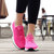 洛尚LS9877   夏季新款网布鞋透气网眼运动户外网鞋情侣透气跑步鞋(红色 40)第4张高清大图