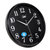 康巴丝时尚创意客厅钟表挂钟静音简约时钟C2246(黑色)第3张高清大图