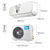 美的空调 米奇儿童空调 大1匹 变频冷暖智能卧室空调挂机KFR-26GW/BP3DN1Y-MQ200(B2)（极地白）(白色 大1匹)第4张高清大图