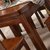 冬巢 实木餐桌现代中式伸缩餐桌椅组合套装 圆形饭桌子(柚木色 1.2米一桌六椅)第5张高清大图