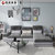 恒信家居 沙发 布艺沙发可拆洗简约现代大小户型客厅家具组合套装(灰色 3+1+贵（面右）)第3张高清大图