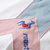 ROOSTER CHAMPION法国公鸡短袖T恤男新款欧洲站复古拼色半袖F3952(白色 L)第4张高清大图
