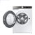 三星(SAMSUNG)WW10T534DAT/SC家用 10.5公斤智能变频蒸汽除菌滚筒全自动洗衣机 白色第2张高清大图