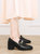 黑色小皮鞋女职业上班鞋2022新款春季粗跟中跟软皮久站不累工作鞋(38 杏色/5544(跟高4.5cm))第5张高清大图