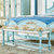 拉斐曼尼 SHX005 地中海家具美式床尾凳卧室床前凳复古彩绘长凳脚凳换鞋凳穿鞋凳(深色 默认)第3张高清大图