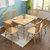 恒兴达 日式纯实木餐桌椅组合北欧全实木橡胶木长桌小户型4人桌餐厅家具(拉伸餐桌-0.9米胡桃色 一桌四椅)第4张高清大图