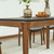 A家家具 餐桌 火烧石实木餐桌椅餐组合 欧式中式客厅家具桌子 一桌四椅(餐椅橡木实木款 一桌六椅)第4张高清大图