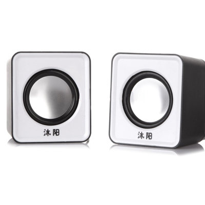 沐阳MYK10 2.1电脑音箱木质低音炮（白色）