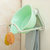 浴室洗脸盆收纳架塑料壁挂放盆的洗漱台卫生间吸盘式置物架盆架子ly(一个北欧绿)第3张高清大图