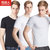 南极人三件装男士短袖 圆领T恤 夏纯色T恤 百搭 家居棉质汗衫(白色三件装)第5张高清大图