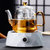 电陶炉茶炉茶具烧水壶耐高温养生煮茶壶蒸煮茶器套装家用(钻石黑电陶炉)第2张高清大图