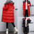 2018冬季新款外套中长款保暖两面穿韩版厚款棉服女(G13两面穿大红色 3XL)第5张高清大图