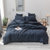帝堡龙DIBAOLONG床上用品色织水洗棉四件套床单被套单被套(蓝大格 默认)第3张高清大图