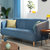 左右沙发 北欧风双人位三人位组合布沙发 小户型客厅实木脚 DZY6006(S68-9G布(蓝) 双人位+三人位（2+3）)第2张高清大图