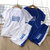 儿童速干衣球服男女童短袖短裤套装韩版运动套装两件套0223(蓝色球服套装 120cm)第3张高清大图