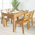 原木色现代中式小户型餐桌椅组合橡胶木实木桌子长方形桌椅(CZ186+YZ384一桌四椅 默认)第2张高清大图