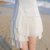 2018夏季新款韩版女装修身显瘦无袖气质不规则裙子拼接百褶连衣裙(白色)(S)第5张高清大图