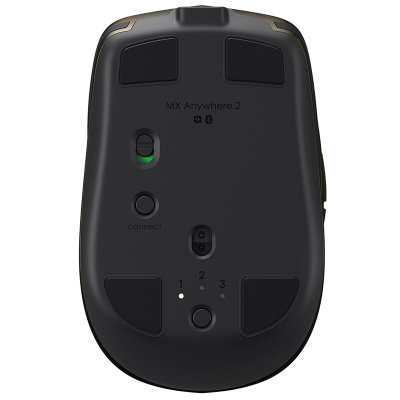 罗技（Logitech）MX Anywhere2无线便携鼠标蓝牙优联双模式鼠标【真快乐自营，品质保证】