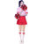 女成人啦啦操服装中小学生啦啦队演出服运动会开幕式团体拉拉队服(粉红色 S)第5张高清大图