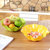 有乐A546创意现代欧式果盘瓜子盘点心盘子果盘塑料 客厅干果盘水果盘lq202(荷叶款绿色)第4张高清大图