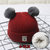 宝宝冬款加厚帽子针织毛线加绒保暖宝宝帽 MD3065(s 粉红色)第5张高清大图