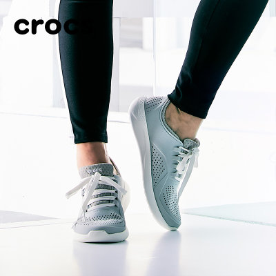 Crocs凉鞋 卡骆驰2019新款 女士LiteRide徒步系带鞋|205234 女士LiteRide徒步系带鞋(黑色 35)