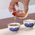 润器 玻璃红茶茶具 耐热玻璃花茶壶功夫红茶具陶瓷过滤双耳泡茶器整套(红茶泡杯-和为贵)第4张高清大图