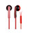 硕美科 声丽 MX190i 耳塞式通讯耳机带话筒 时尚潮流 (红色)第3张高清大图