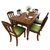 美式乡村白蜡木实木餐桌椅组合长方形复古简约4-6人饭桌歺桌家具(1.6米餐桌(白蜡木))第5张高清大图