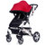 【*】MoonStater 欧式儿童婴儿宝宝手推车高景观铝合金充气 相对透气设计(玫红)第3张高清大图