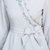 烟花烫SD2017秋季新款女装气质知性绣花修身格子衬衫上衣 碧妍(灰蓝色 S)第4张高清大图