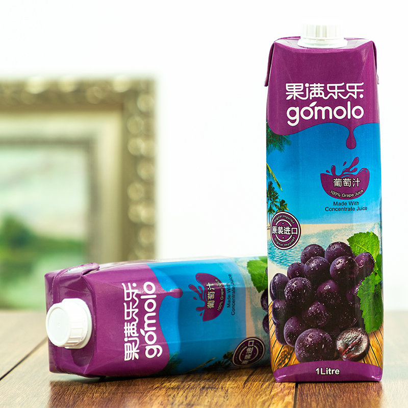 地中海塞浦路斯进口果满乐乐gomolo多种口味可供选择大瓶装纯果汁饮料