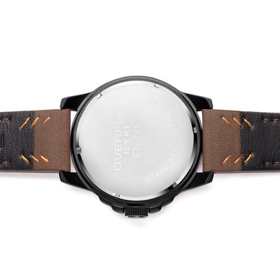 艾奇(EYKI )未来系列 多层世界男装手表(咖啡色 皮带)