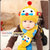 秋冬宝宝帽子男女婴儿帽子韩国儿童毛线帽围巾两件套0-3-6-12个月保暖(粉色)第3张高清大图