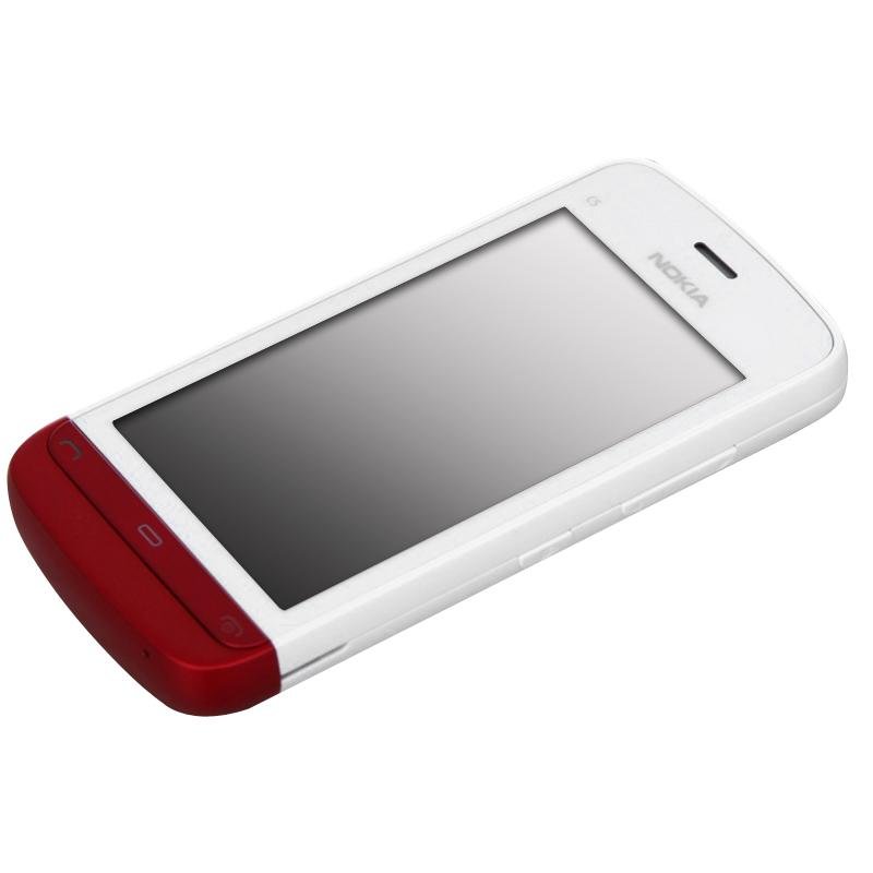 诺基亚(nokia)c5-05手机(白红色)非定制机