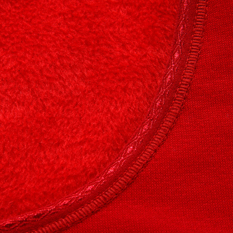 firs杉杉情侣款圆领加绒加厚纯色保暖内衣套装女款紫罗兰xl