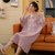 雅黛琳睡裙夏季短袖公主风甜美中长款连衣裙DF33102(DF33102 XXL)第3张高清大图