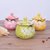 日式家用手绘陶瓷调味罐套装单个装厨房用品油盐酱料储物调味盒(樱花调味罐绿色单个（送勺子） 陶瓷1)第3张高清大图