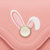 JUST STAR 欧时纳 秋季新款韩版钱夹甜美女式短款零钱包多卡位可爱兔子手拿包(安娜粉)第5张高清大图