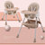 竹咏汇  儿童餐椅PP材质 宝宝餐椅 小孩可调节便携式座椅多功能宝宝吃饭桌椅(绿色-PU)第5张高清大图